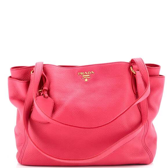 Prada Side Pocket Tote Vitello Daino #148873P79B - Picture 2 of 7